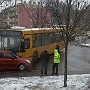 beküldő: Barabás Kristóf<br />dátum: 2018. március 20.<br /><br />leírás: "Az ÉNYKK HUB-045 forgalmi rendszámú Rába Premier autóbusza és egy Suzuki személyautó ütközött össze 2018. március 19-én Győrben, a Révai Miklós utcában. A busz garázsmenetben közlekedett, ezért utasok nem tartózkodtak rajta. Személyi sérülés nem történt."
